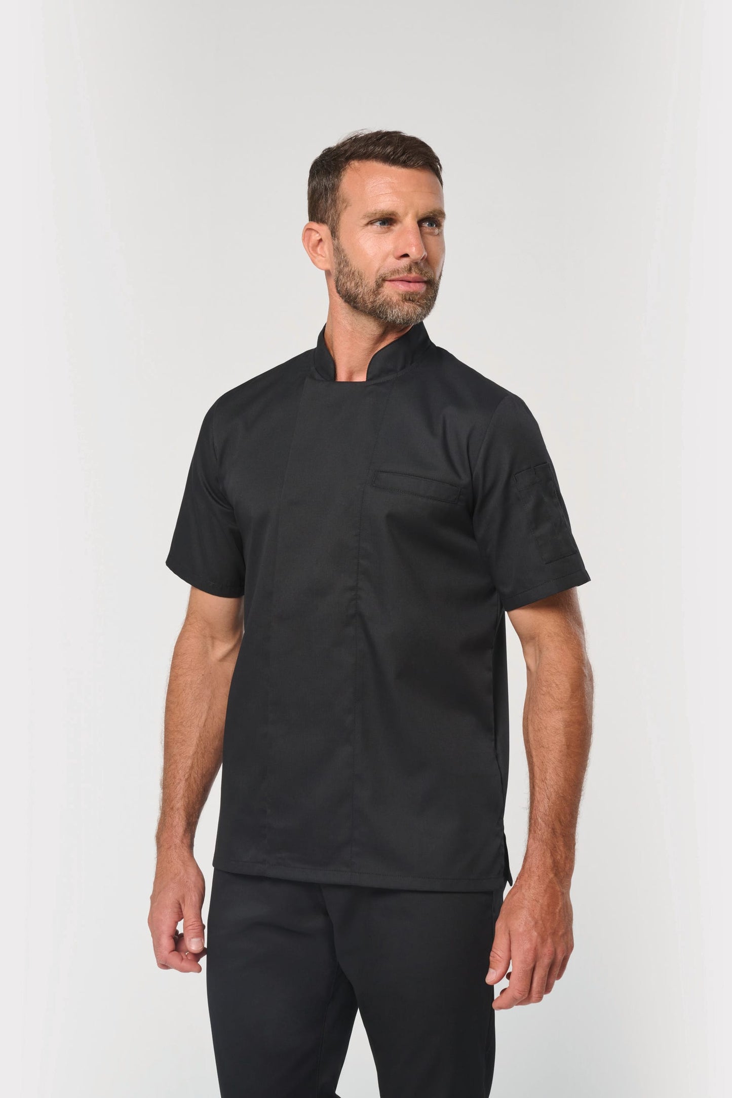 Chaqueta de cocina ecorresponsable de manga corta unisex