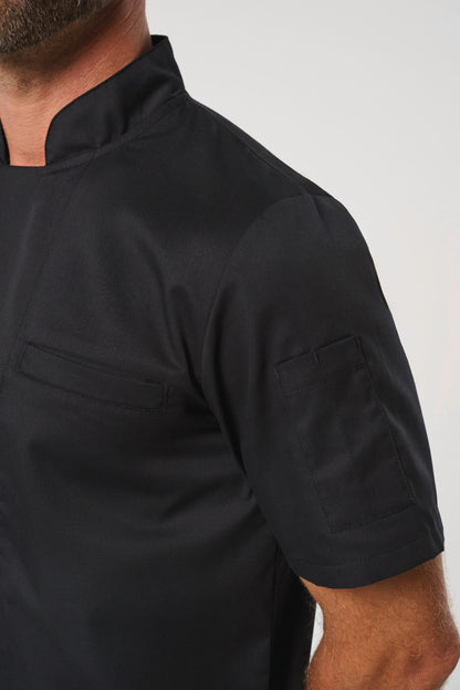 Chaqueta de cocina ecorresponsable de manga corta unisex