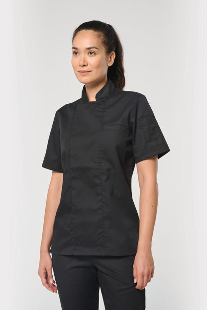 Chaqueta de cocina ecorresponsable y transpirable de manga corta unisex