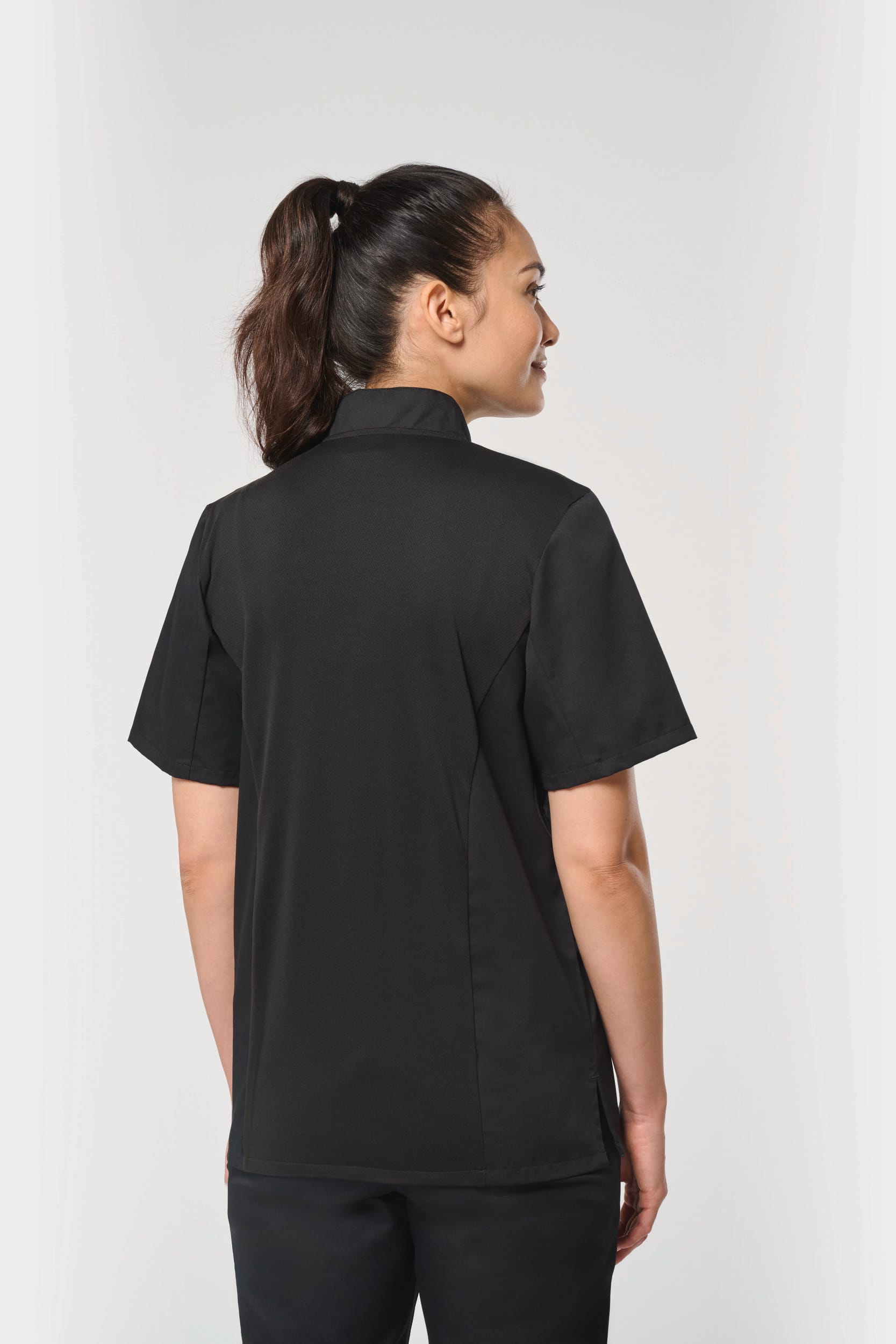 Chaqueta de cocina ecorresponsable y transpirable de manga corta unisex