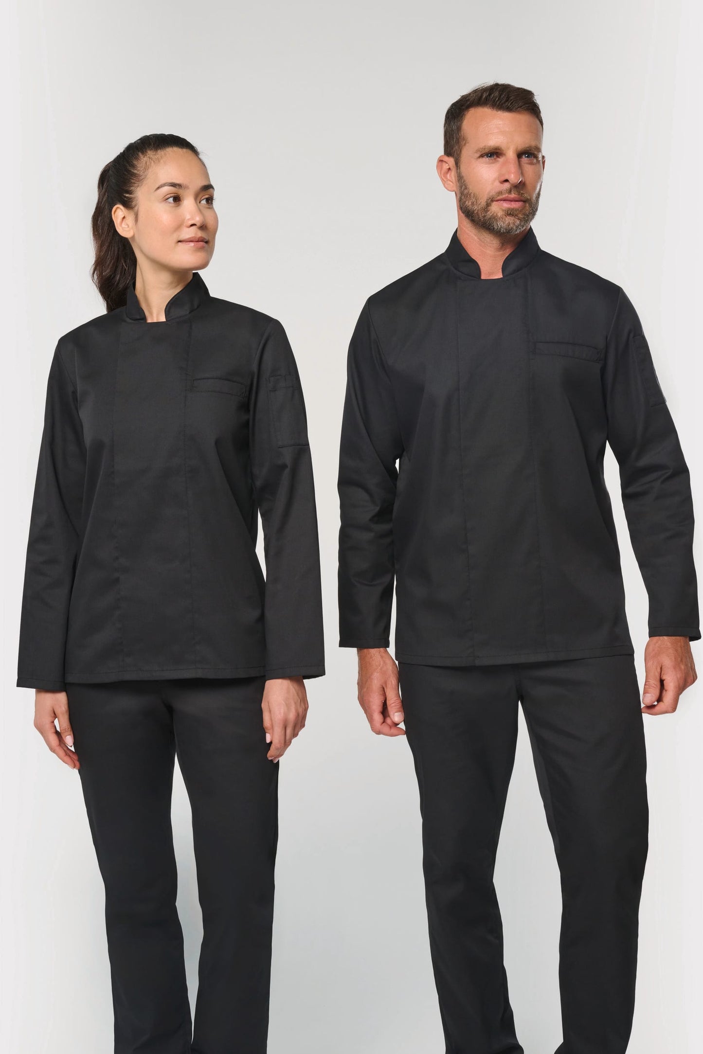 Chaqueta de cocina ecorresponsable de manga larga unisex