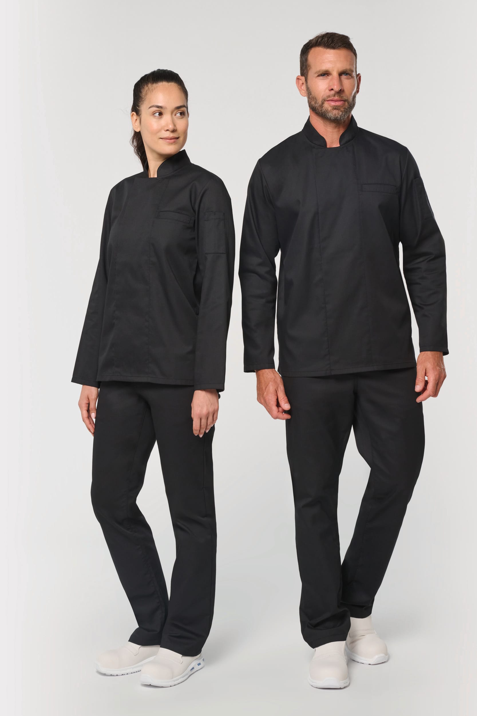 Chaqueta de cocina ecorresponsable de manga larga unisex