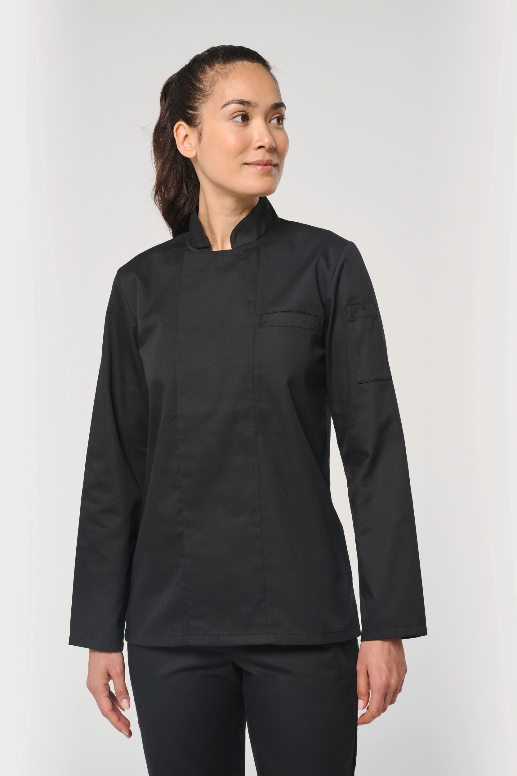 Chaqueta de cocina ecorresponsable de manga larga unisex
