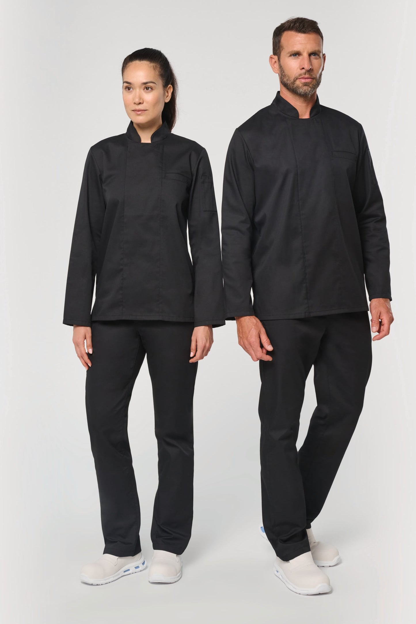 Chaqueta de cocina ecorresponsable de manga larga unisex