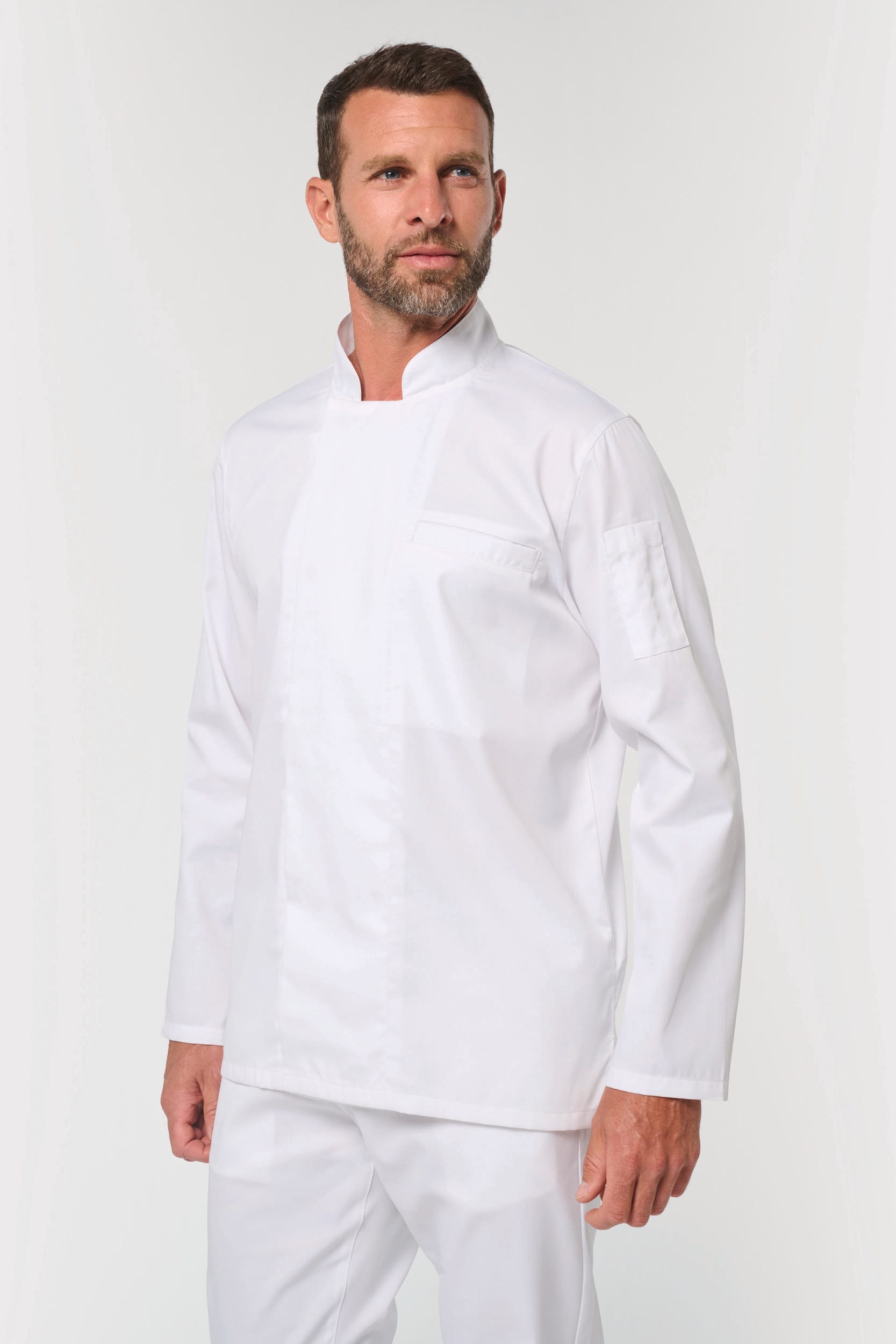 Chaqueta de cocina ecorresponsable y transpirable de manga larga unisex
