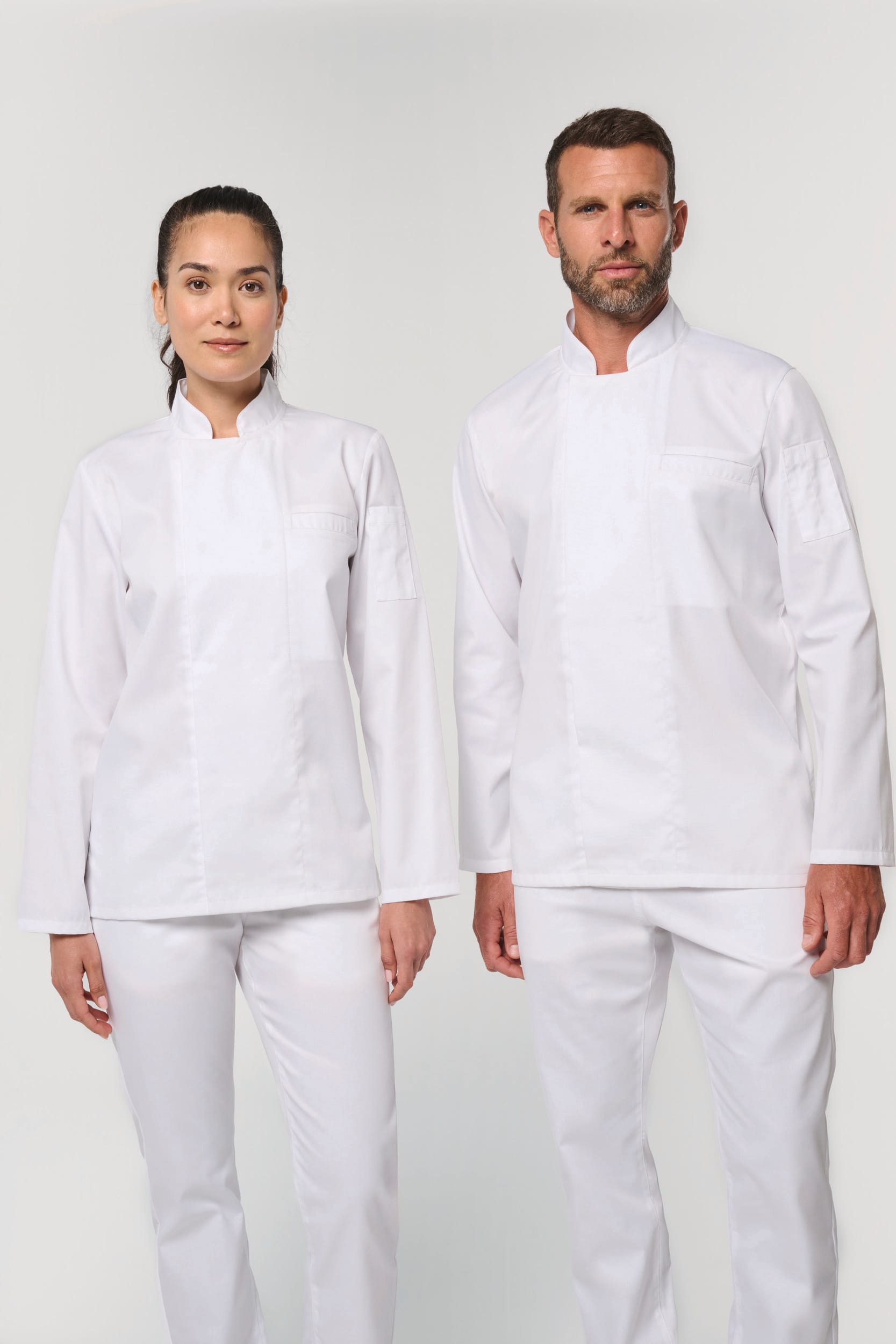 Chaqueta de cocina ecorresponsable y transpirable de manga larga unisex