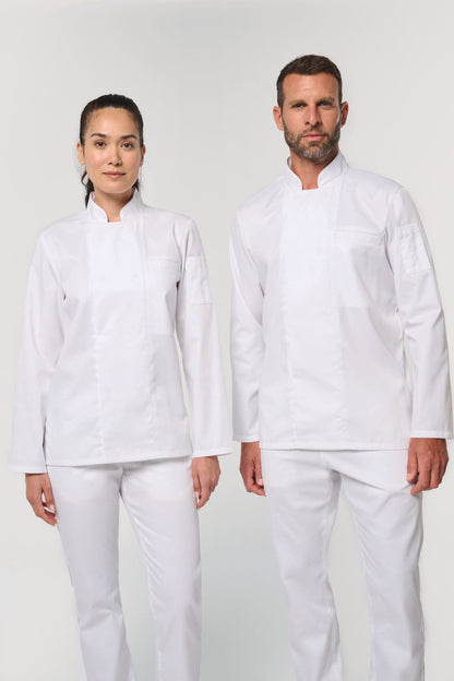 Chaqueta de cocina ecorresponsable y transpirable de manga larga unisex