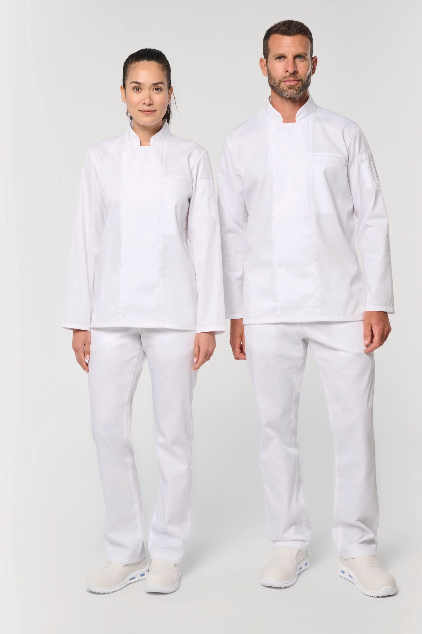 Chaqueta de cocina ecorresponsable y transpirable de manga larga unisex