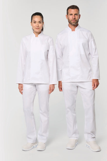 Chaqueta de cocina ecorresponsable y transpirable de manga larga unisex
