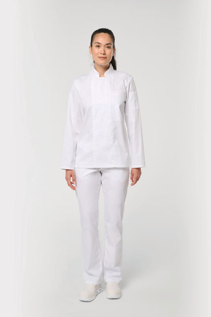 Chaqueta de cocina ecorresponsable y transpirable de manga larga unisex