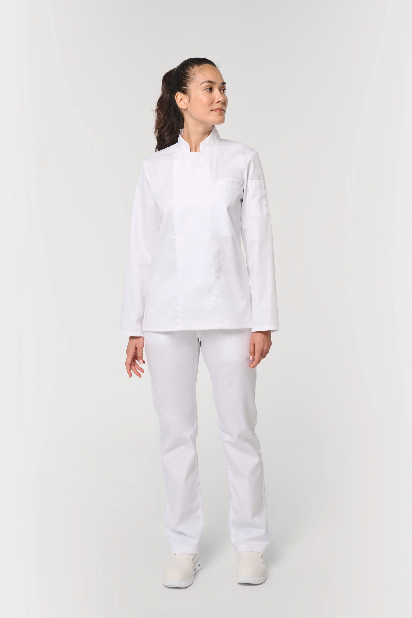Chaqueta de cocina ecorresponsable y transpirable de manga larga unisex