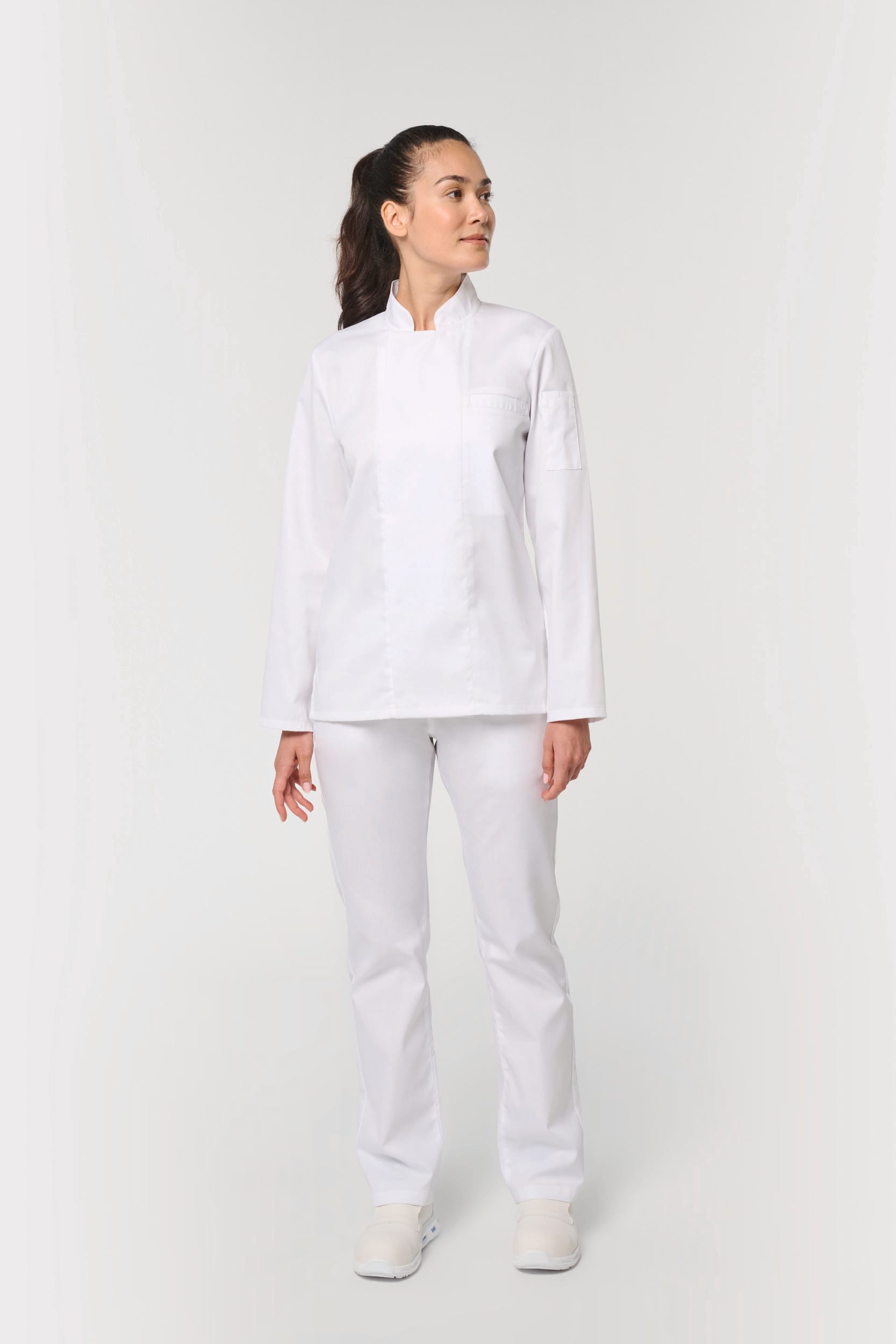 Chaqueta de cocina ecorresponsable y transpirable de manga larga unisex
