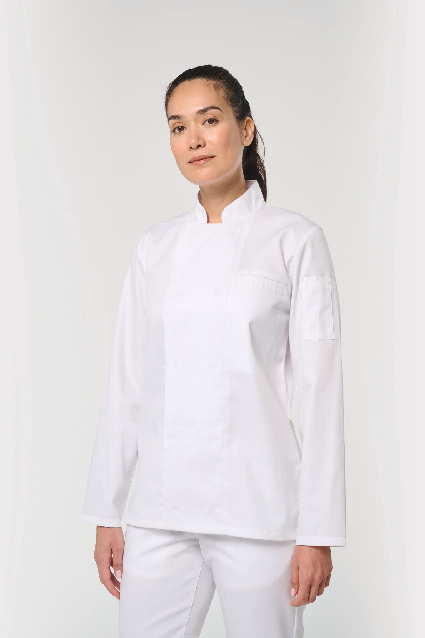 Chaqueta de cocina ecorresponsable y transpirable de manga larga unisex