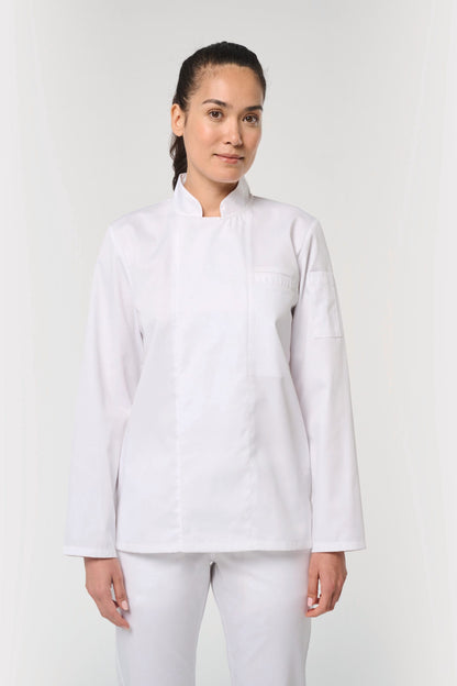 Chaqueta de cocina ecorresponsable y transpirable de manga larga unisex