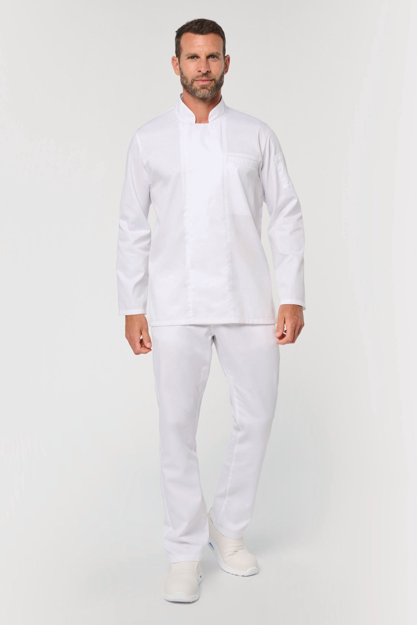 Chaqueta de cocina ecorresponsable y transpirable de manga larga unisex