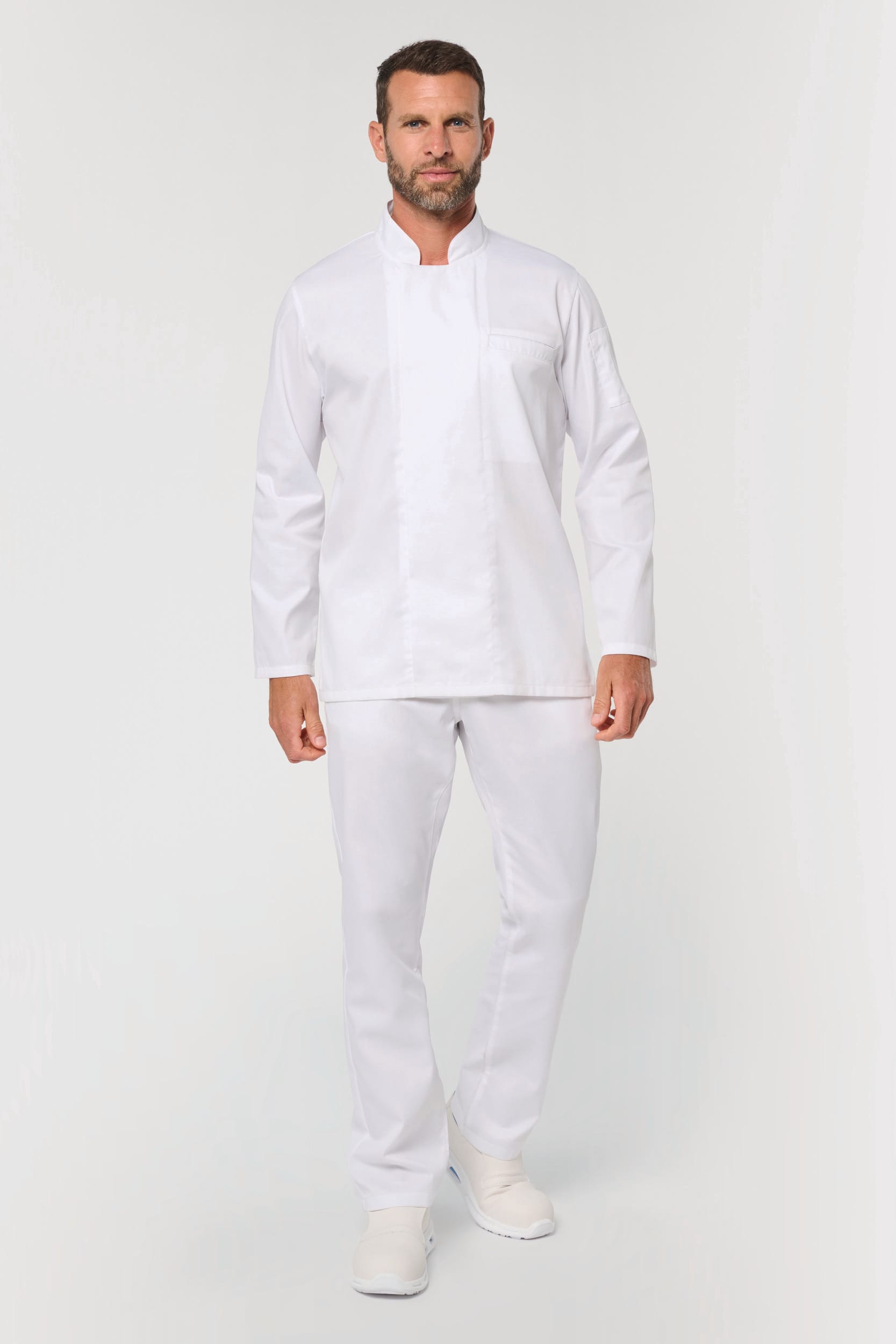 Chaqueta de cocina ecorresponsable y transpirable de manga larga unisex