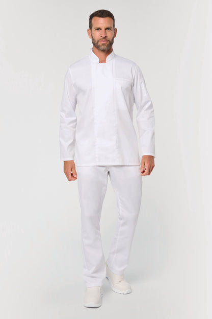 Chaqueta de cocina ecorresponsable y transpirable de manga larga unisex
