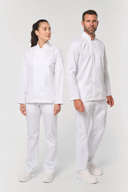 Chaqueta de cocina ecorresponsable y transpirable de manga larga unisex