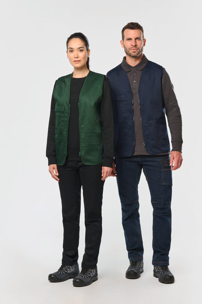 Chaleco polialgodón multibolsillos - Unisex