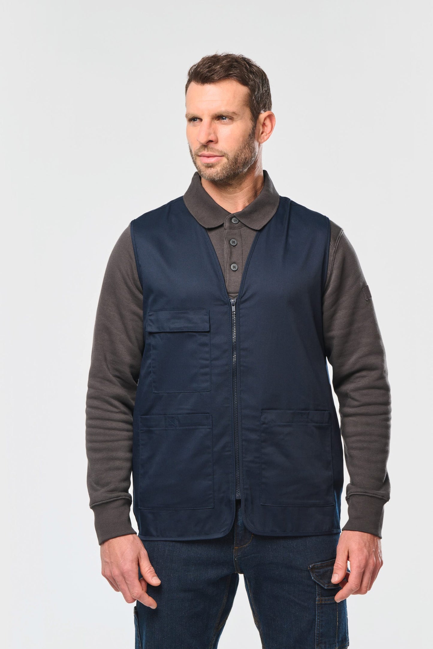 Chaleco polialgodón multibolsillos - Unisex