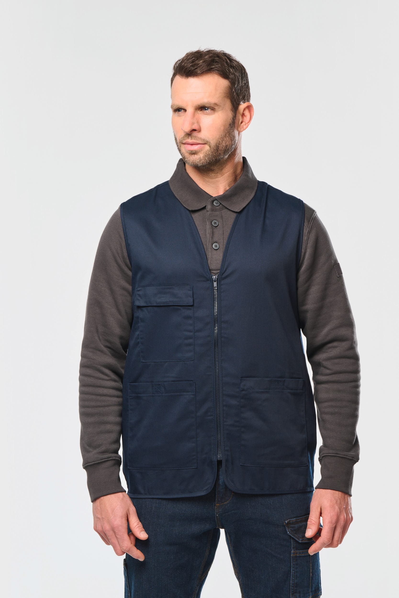 Chaleco polialgodón multibolsillos - Unisex