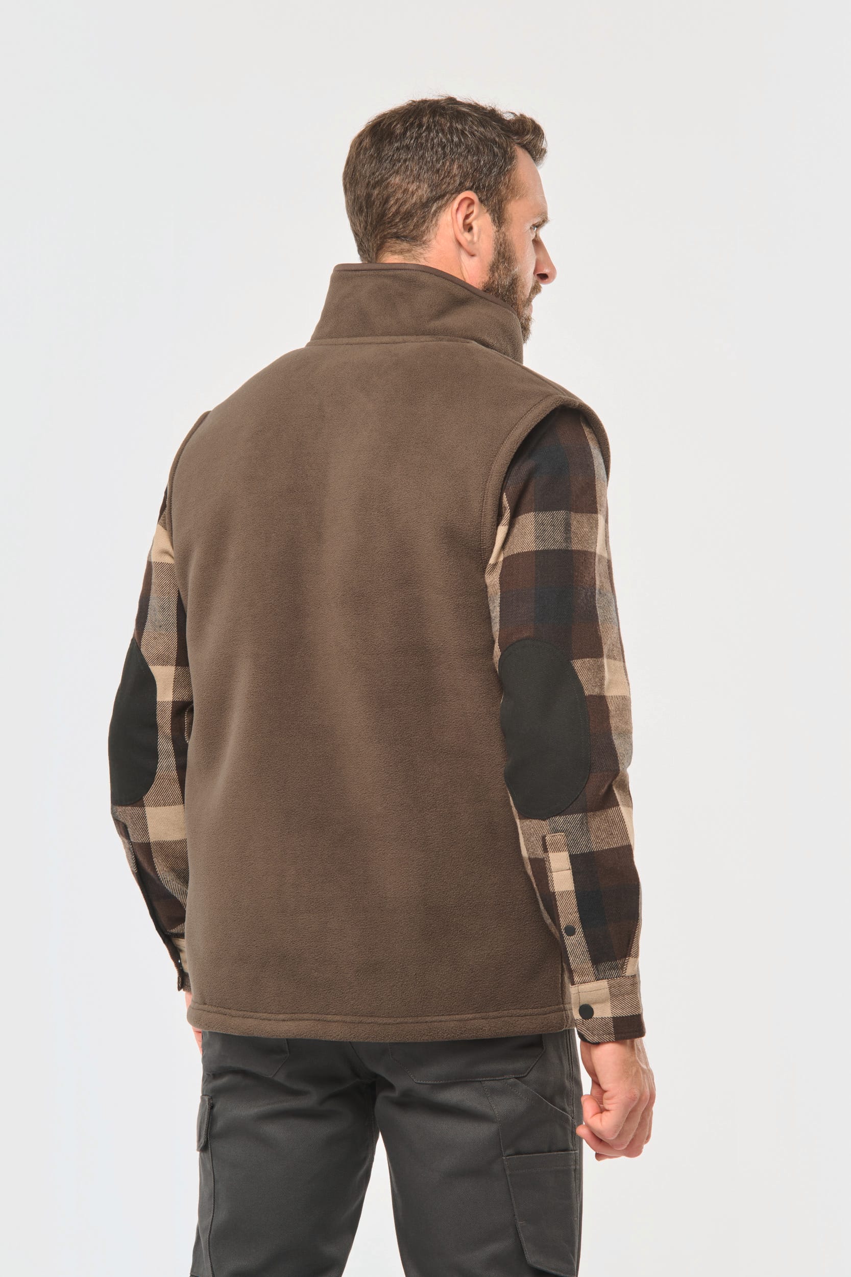 Chaleco polar con interior de sherpa unisex