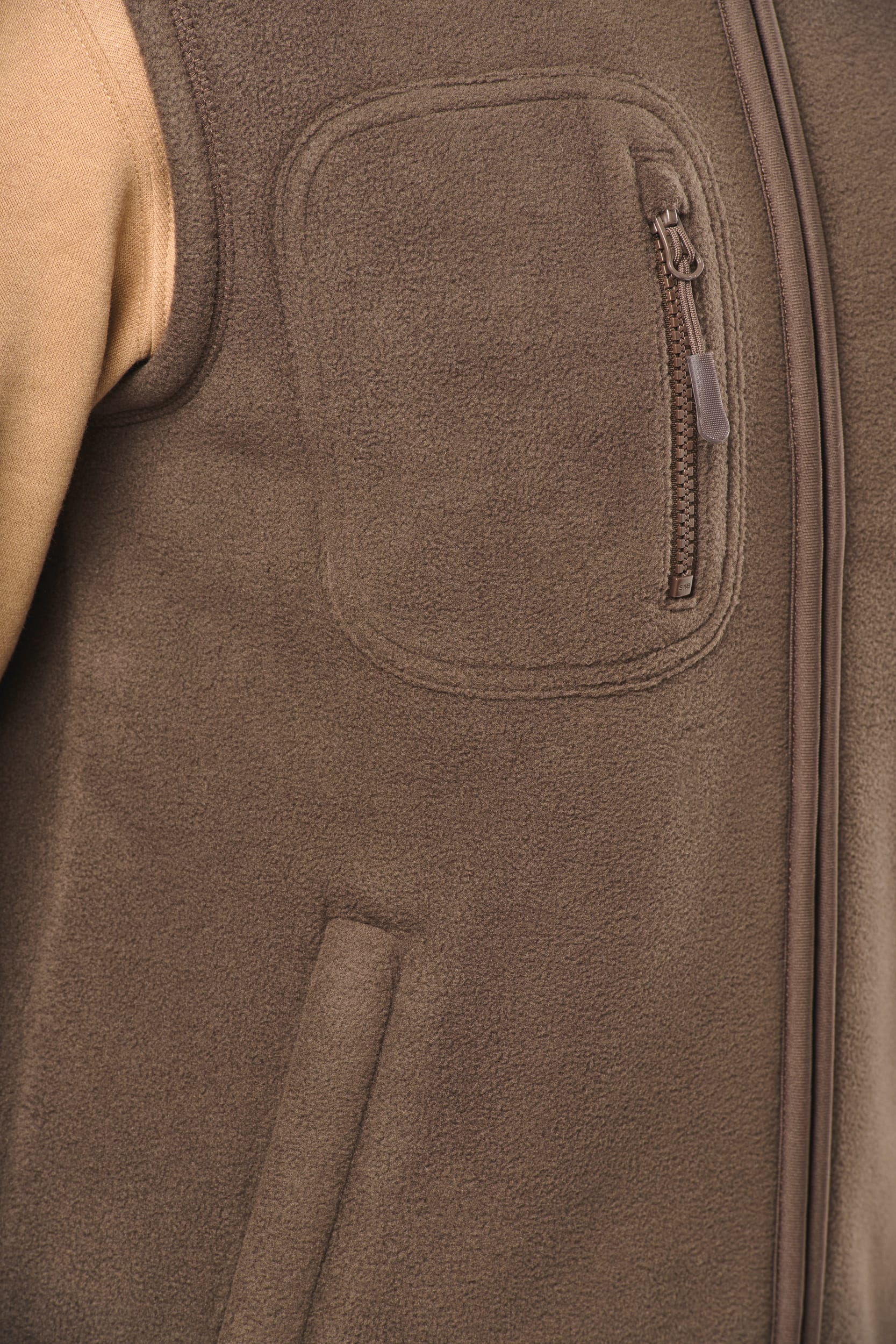 Chaleco polar con interior de sherpa unisex