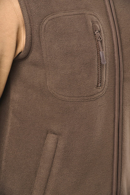 Chaleco polar con interior de sherpa unisex
