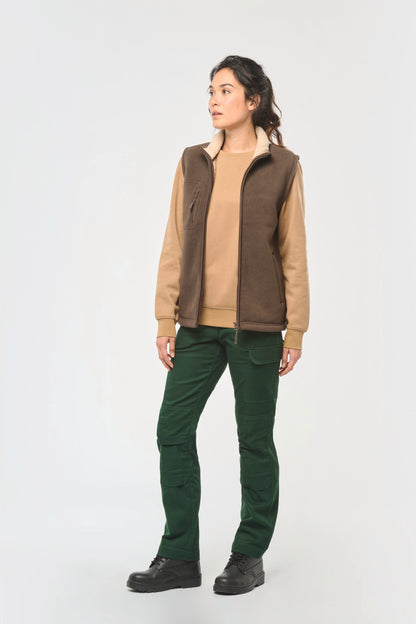 Chaleco polar con interior de sherpa unisex