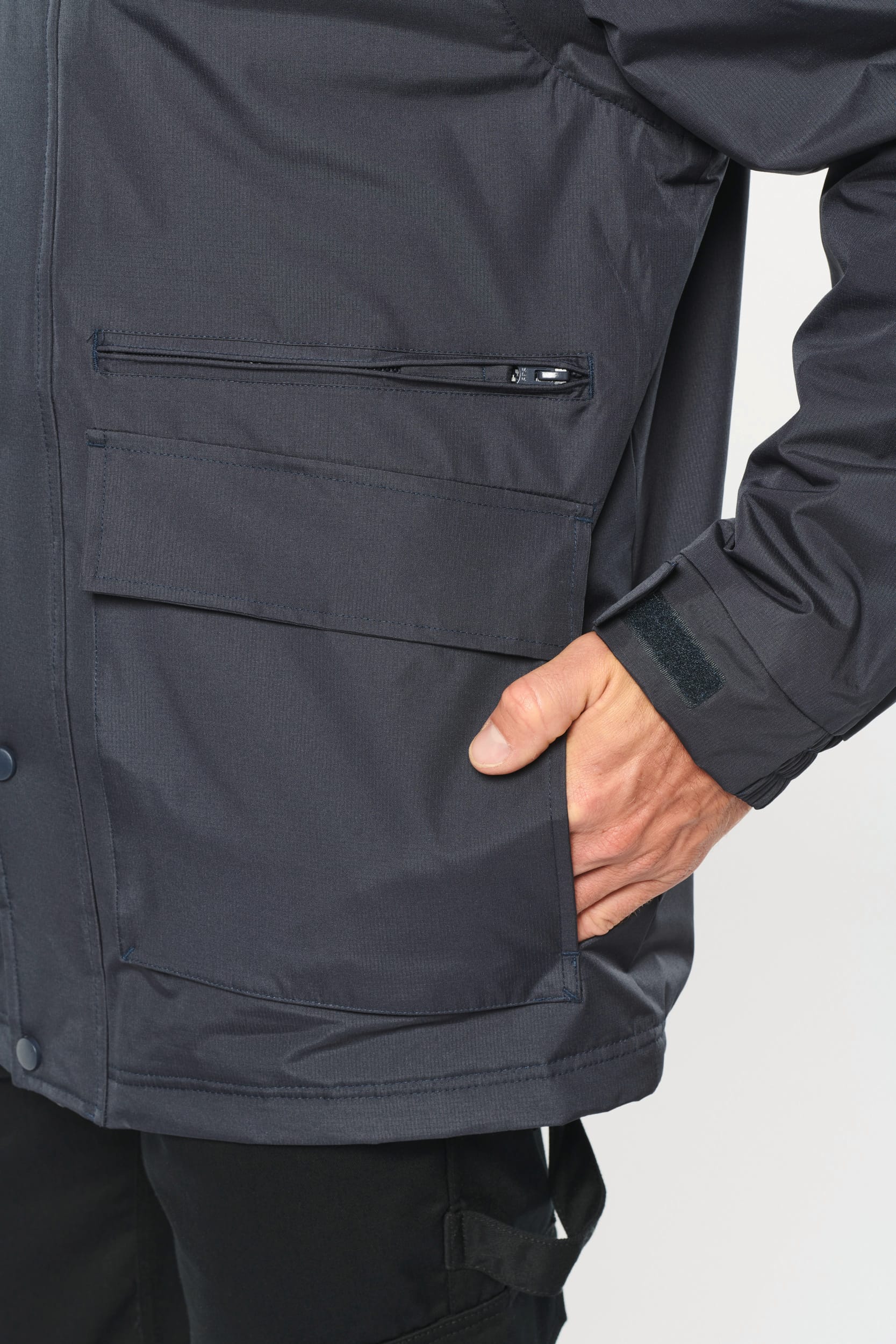 Parka workwear con mangas amovibles hombre