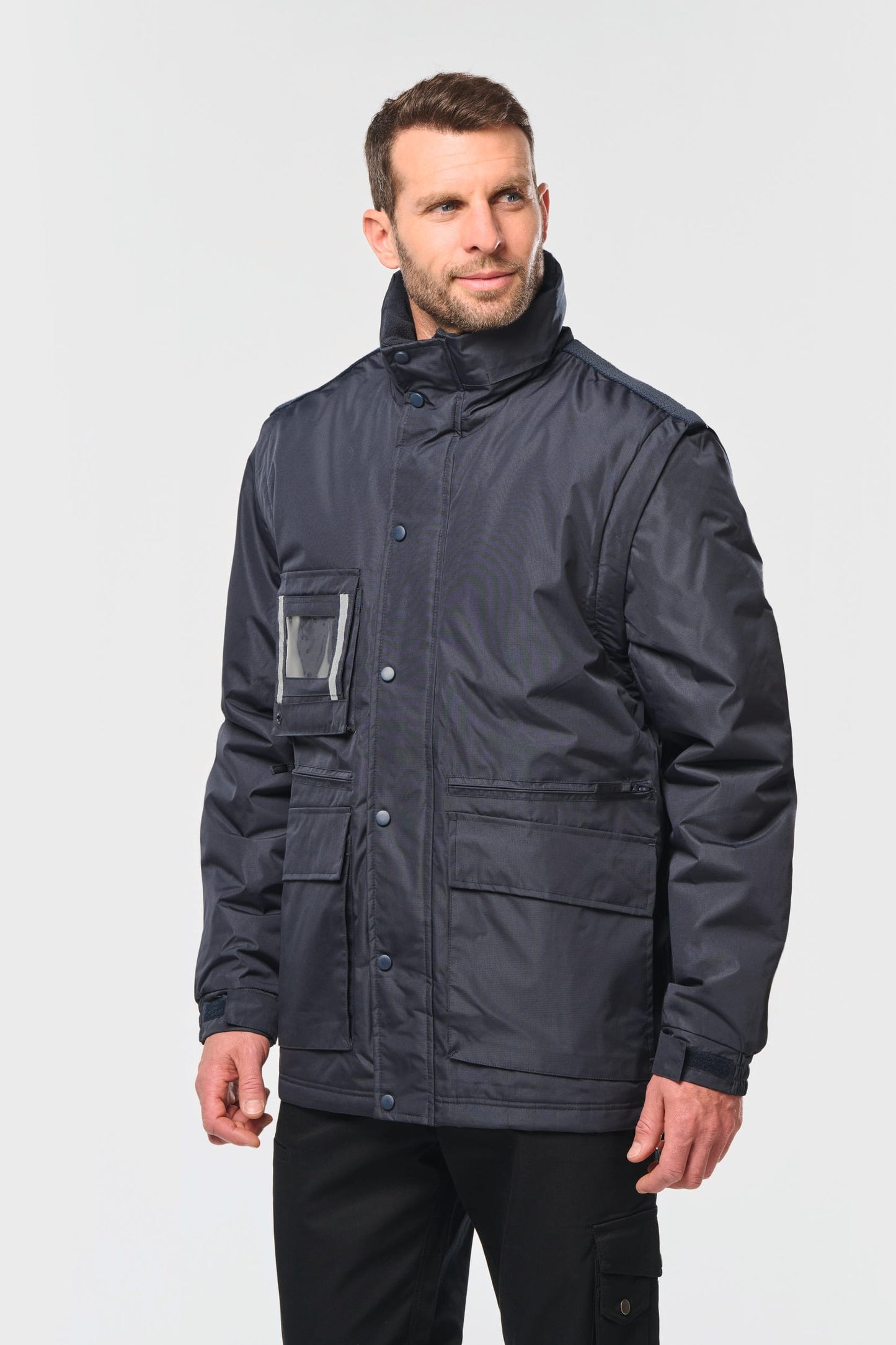 Parka workwear con mangas amovibles hombre