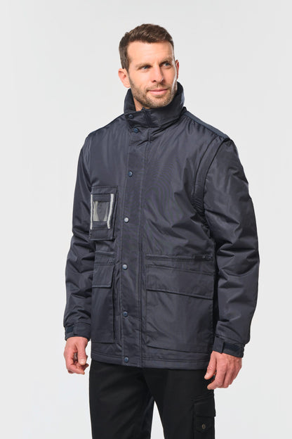 Parka workwear con mangas amovibles hombre
