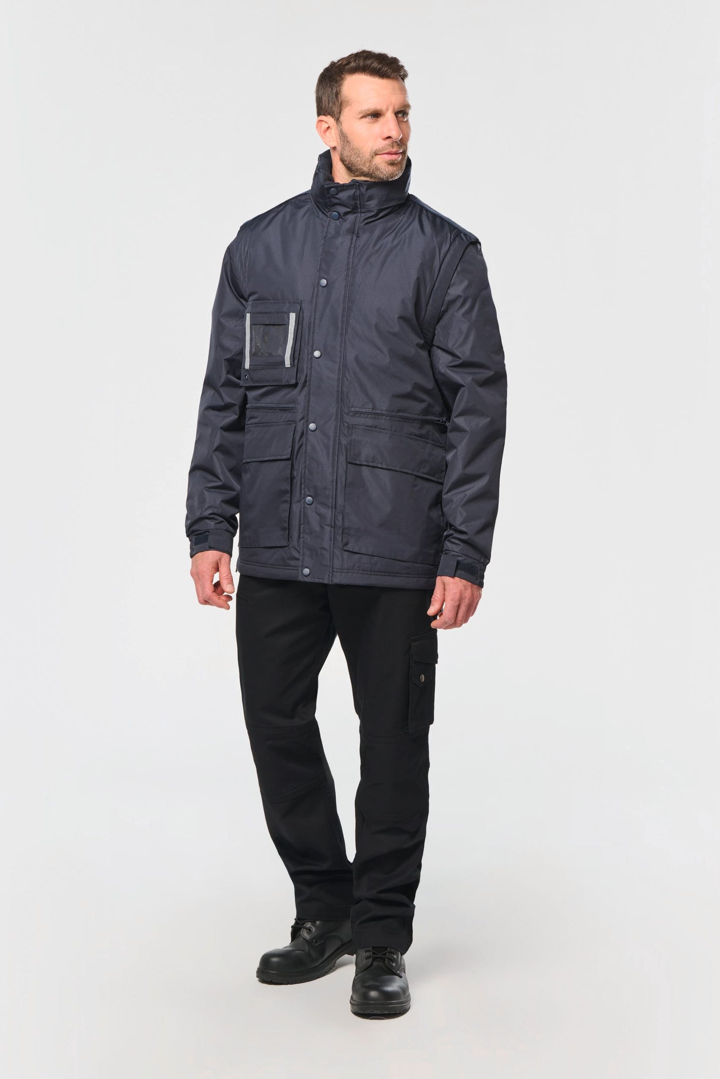 Parka workwear con mangas amovibles hombre