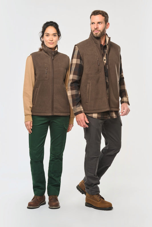 Chaleco polar con interior de sherpa unisex