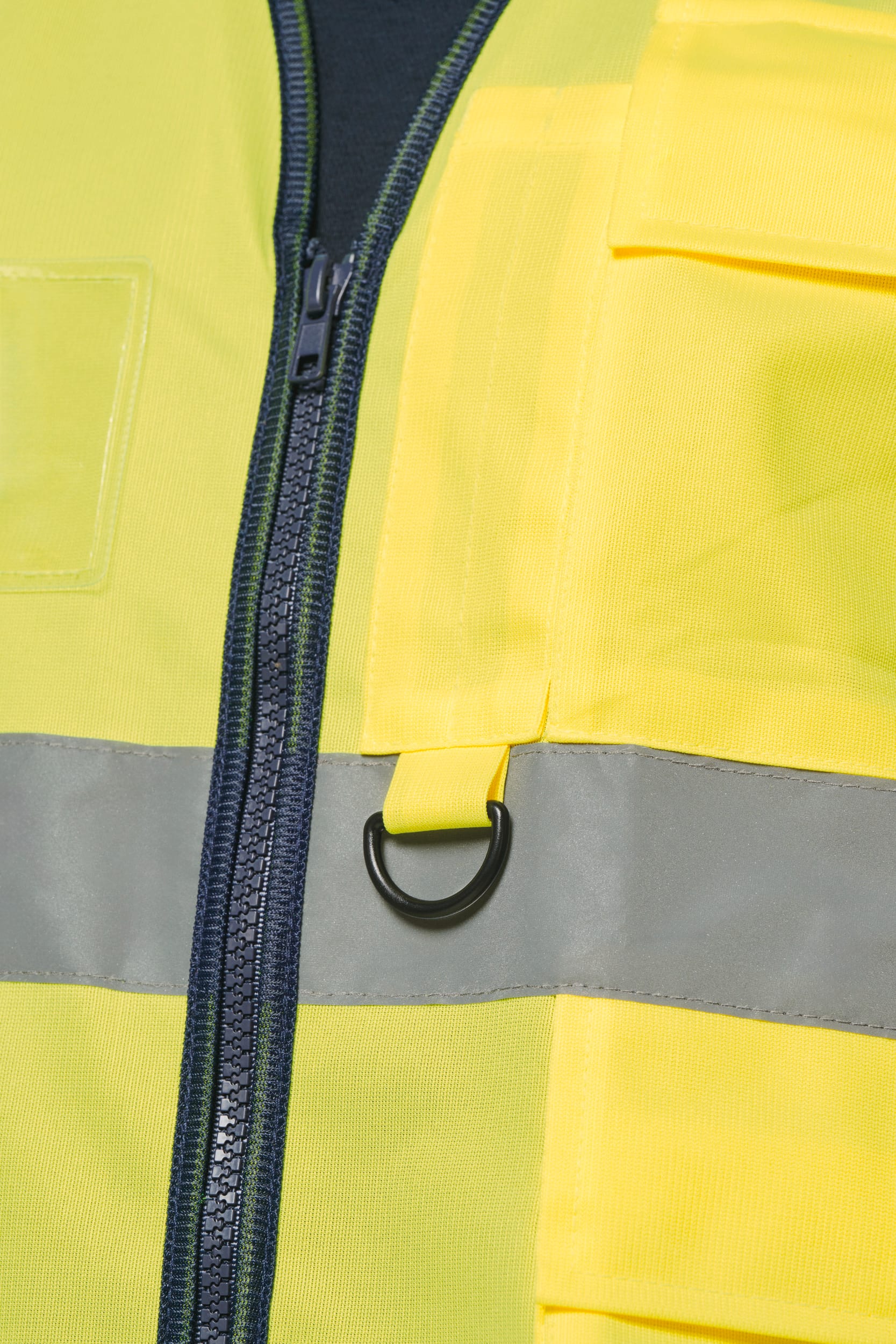 Chaleco de seguridad alta visibilidad reciclado con cremallera unisex
