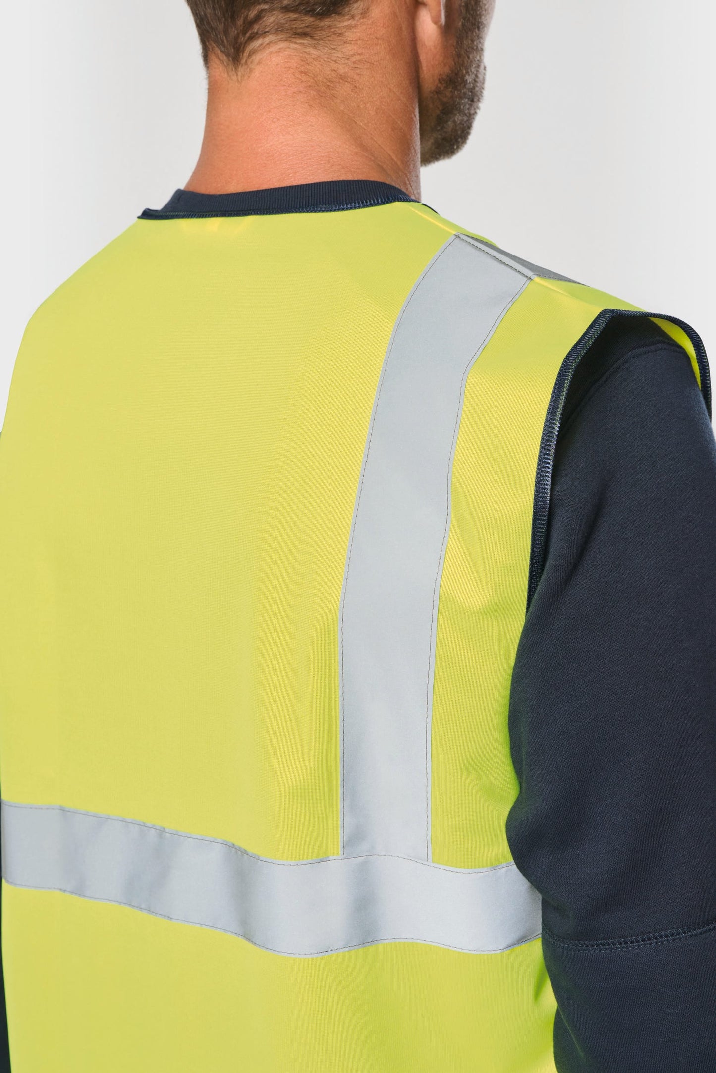 Chaleco de seguridad alta visibilidad reciclado con cremallera unisex