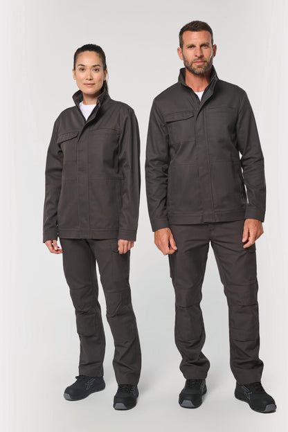 Chaqueta de trabajo sin metal unisex