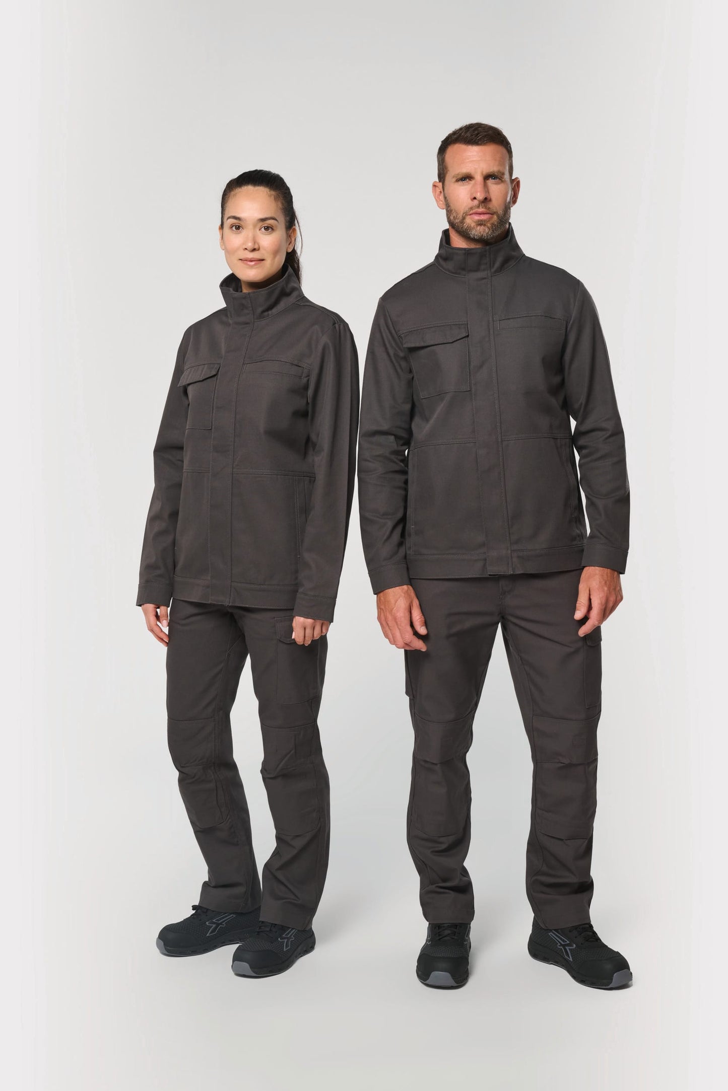 Chaqueta de trabajo sin metal unisex