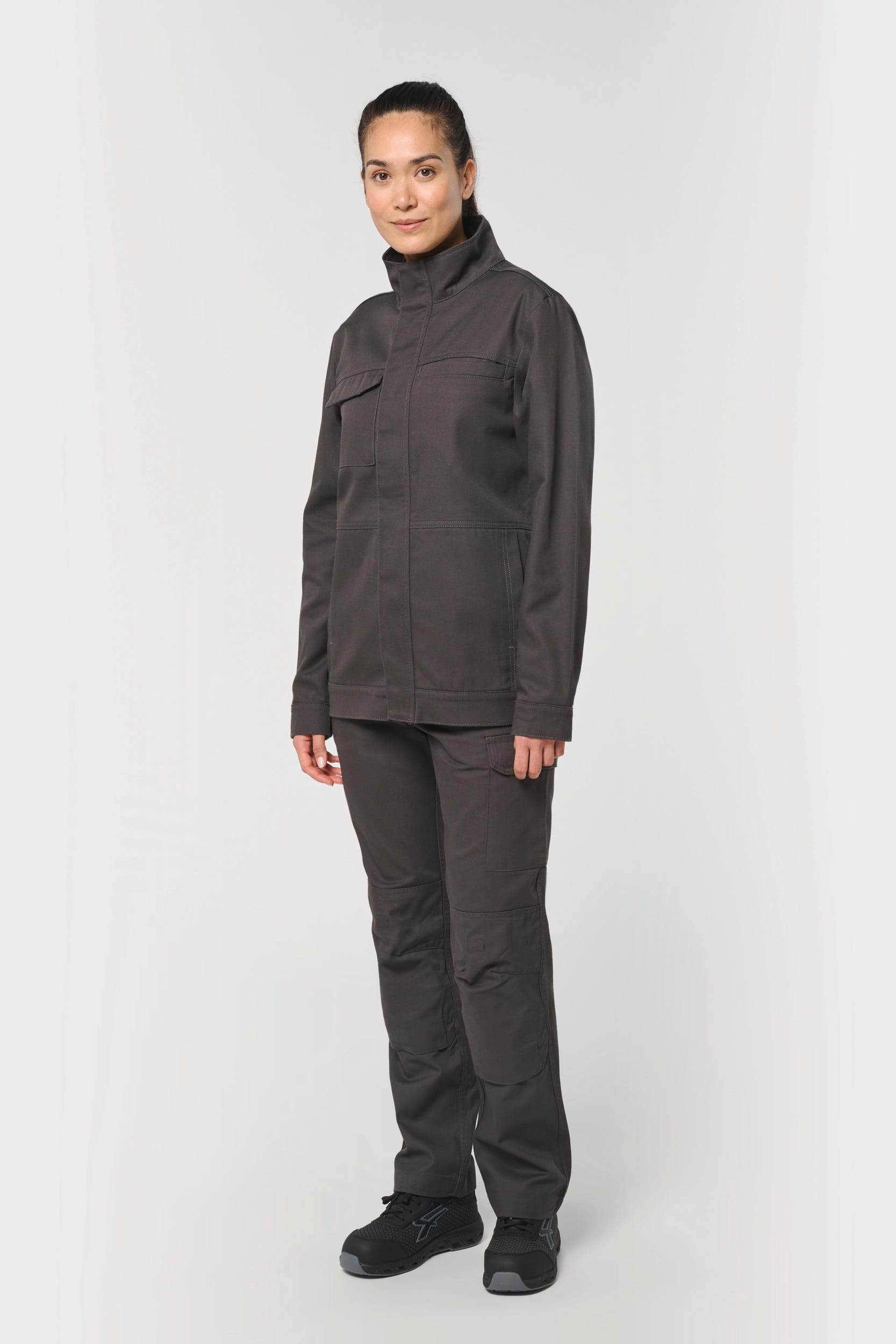Chaqueta de trabajo sin metal unisex