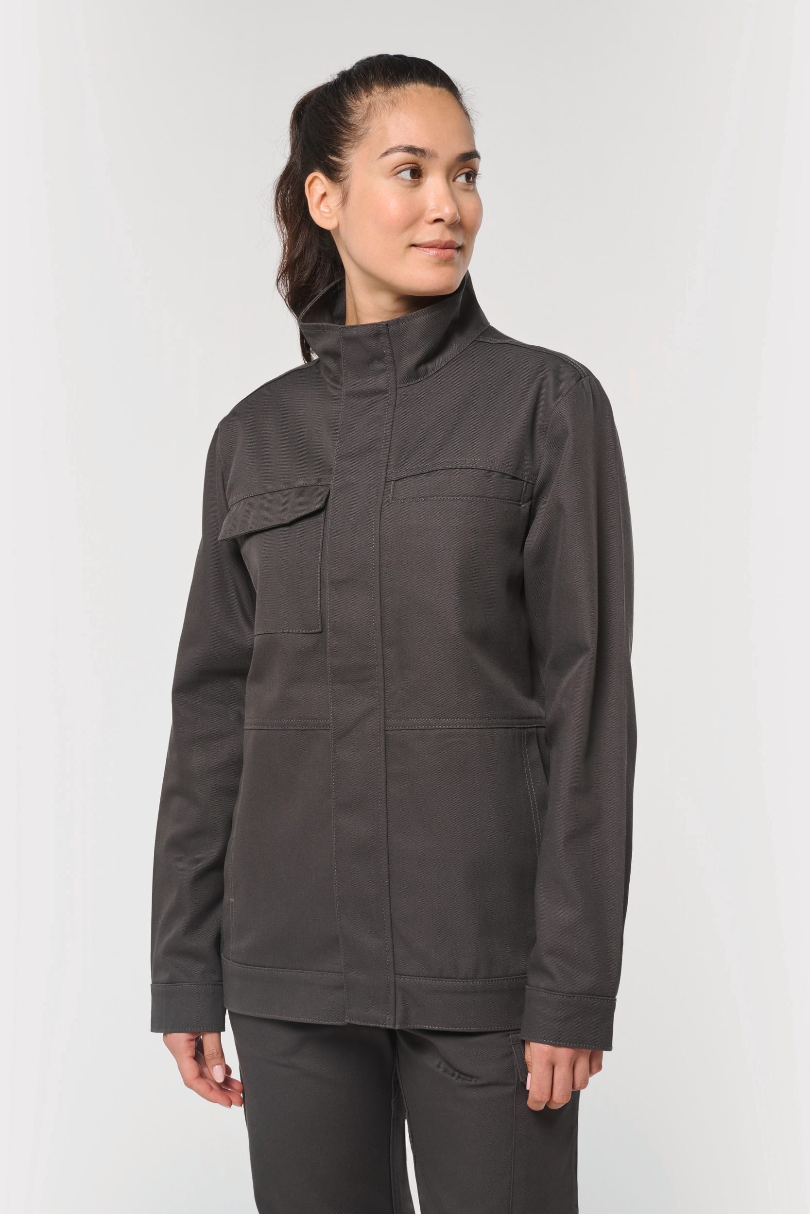 Chaqueta de trabajo sin metal unisex