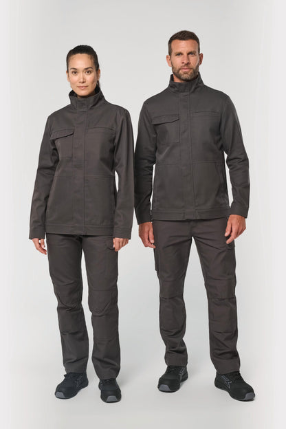 Chaqueta de trabajo sin metal unisex