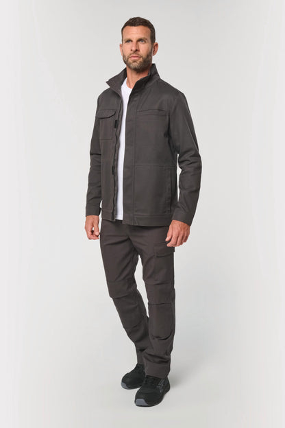Chaqueta de trabajo sin metal unisex