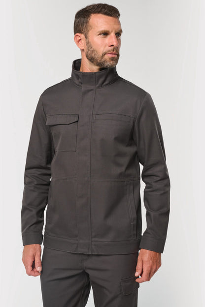 Chaqueta de trabajo sin metal unisex