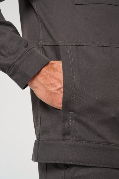 Chaqueta de trabajo sin metal unisex