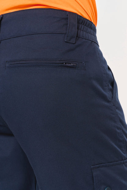 Pantalón cargo unisex con bajo elástico y tira reflectante