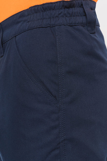 Pantalón cargo unisex con bajo elástico y tira reflectante
