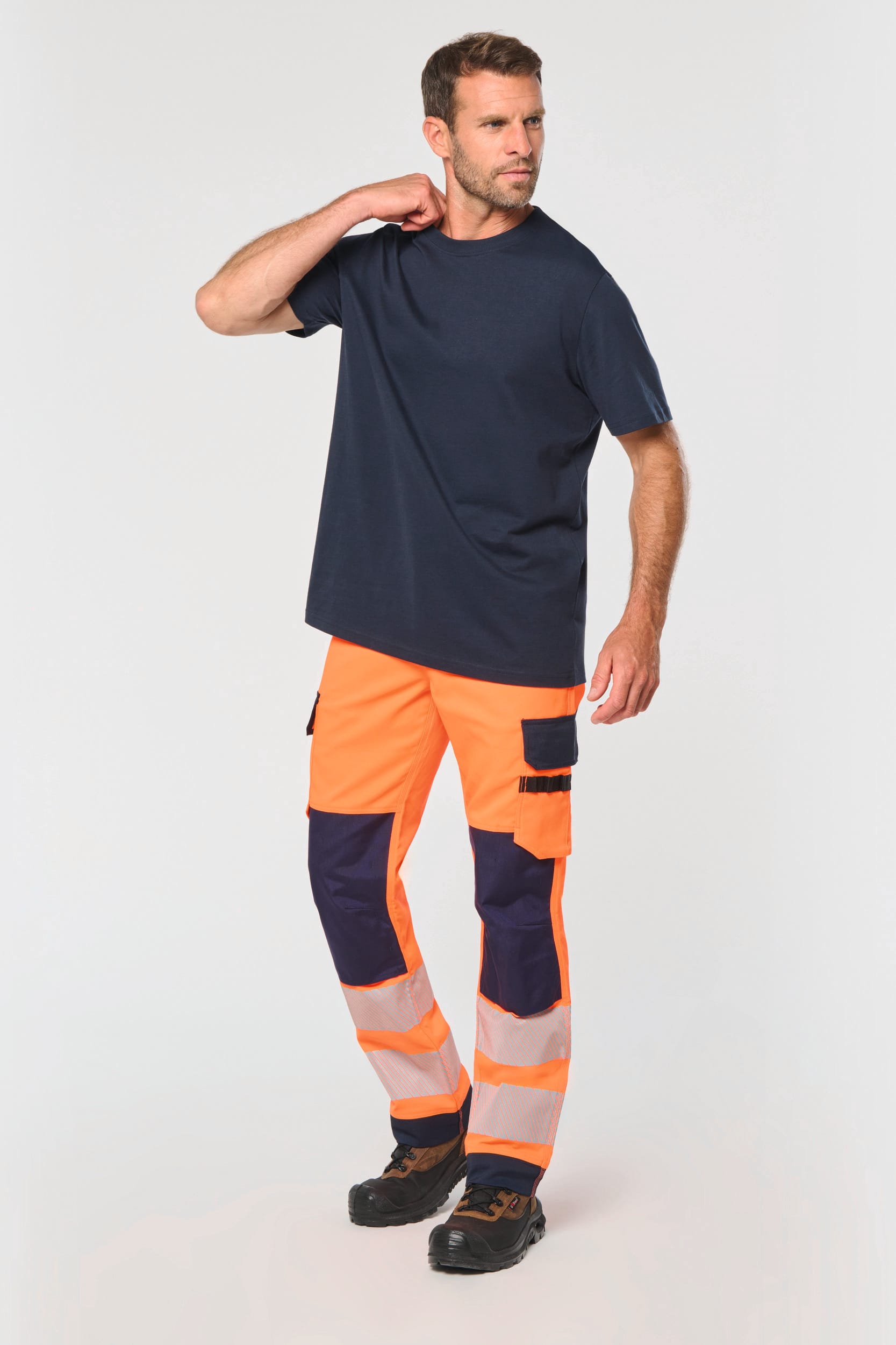 Pantalón de seguridad reciclado multibolsillos unisex